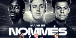 法甲3月最佳球员候选：登贝莱、比雷斯、杜埃